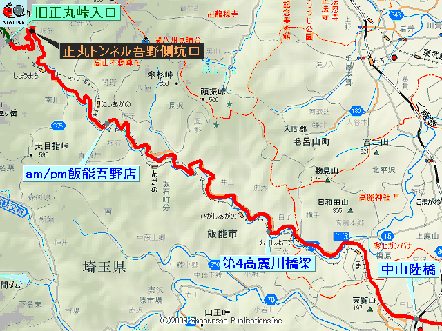 旧正丸峠の向こう側 - 山の口 [横手～正丸]